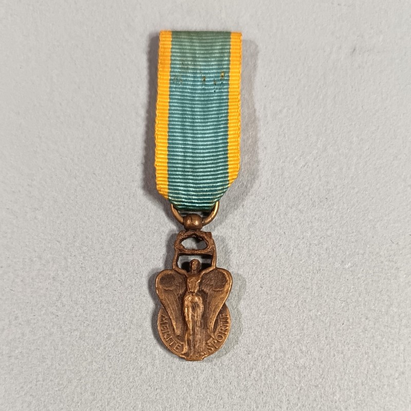 FRANCE REDUCTION DE LA MEDAILLE DE CHEVALIER DU MERITE SPORTIF CLASSE BRONZE 1956 - 1963 PREMIER TYPE